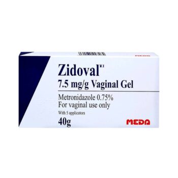 Tube of Zidoval Vaginal Gel with applicator for bacterial vaginosis treatment